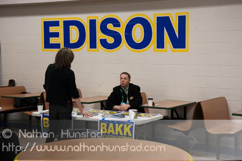 The Tom Bakk for governor table at the SD59 convention